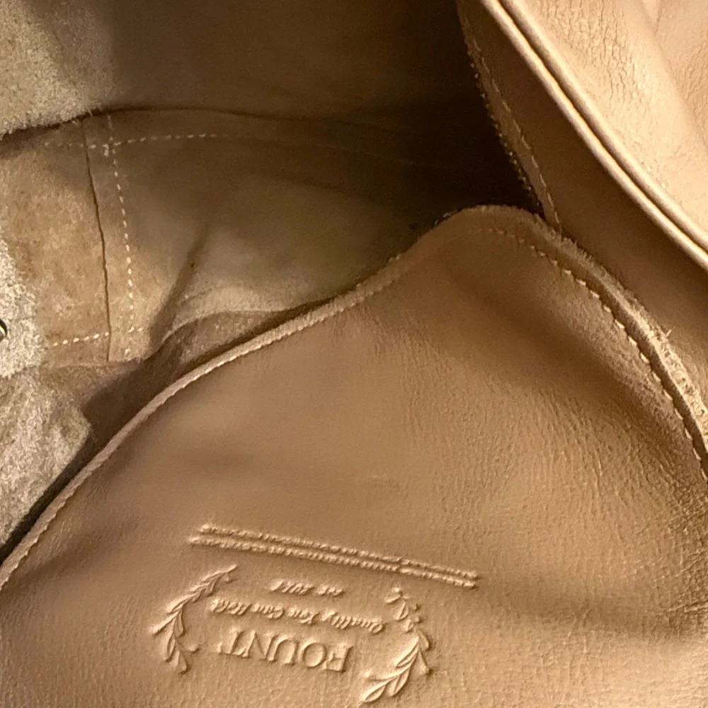 Fount Kinsley Carryall Tan Leather Hobo Bag - Picture 5 of 6